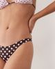 Mango Mango polka dot bikini bottoms in brown - 4