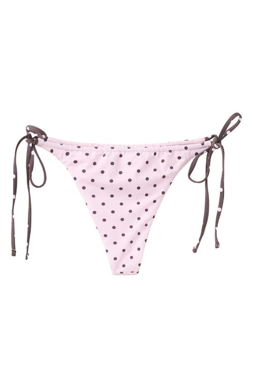 MANGO MANGO Polka Dot Brazilian Cut Bikini Bottoms