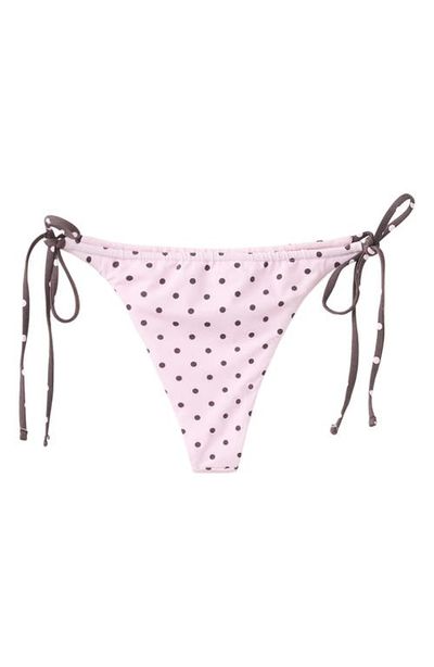 MANGO MANGO Polka Dot Brazilian Cut Bikini Bottoms