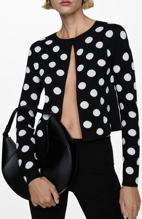 MANGO MANGO Polka Dot Cardigan