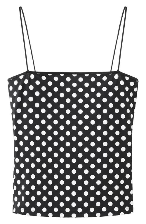 MANGO MANGO Polka Dot Crop Top