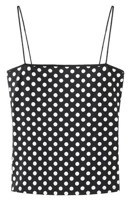 MANGO MANGO Polka Dot Crop Top