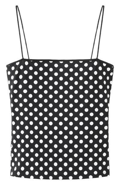 MANGO MANGO Polka Dot Crop Top