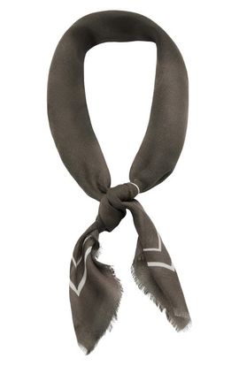 MANGO MANGO Print Fringe Square Scarf