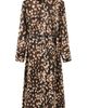 MANGO MANGO Printed Belted Long Sleeve Shirtdress - 1