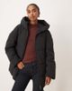 Mango Mango puffer jacket with hood in black - 2