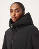 Mango Mango puffer jacket with hood in black - 3