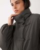 Mango Mango puffer jacket with mandarin buttons in gray - 1