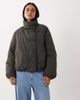 Mango Mango puffer jacket with mandarin buttons in gray - 2