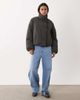 Mango Mango puffer jacket with mandarin buttons in gray - 3