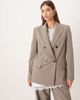 Mango Mango Puglia tailored double breasted blazer in gray - part of a set - 1
