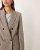 Mango Mango Puglia tailored double breasted blazer in gray - part of a set - 2
