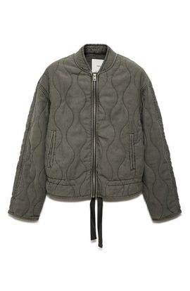 MANGO MANGO Quilted Pucket Jacket