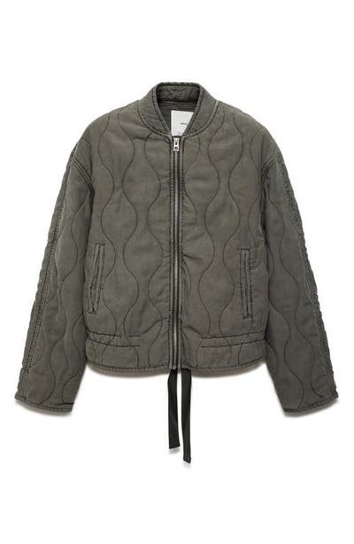 MANGO MANGO Quilted Pucket Jacket