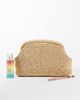 Mango Mango raffia clutch with detatchable chain in beige-Neutral - 2