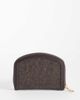 Mango Mango raffia effect wallet in brown - 3