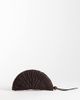 Mango Mango raffia fan clutch bag in brown - 1
