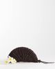 Mango Mango raffia fan clutch bag in brown - 2