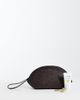 Mango Mango raffia look oval clutch bag in brown - 2