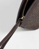 Mango Mango raffia look oval clutch bag in brown - 3