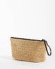 Mango Mango raffia pouch in beige-Neutral - 1