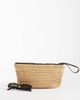 Mango Mango raffia pouch in beige-Neutral - 2