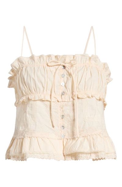 MANGO MANGO Ramo Ruffle Lace Top