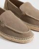Mango Mango real leather espadrilles in stone-Neutral - 4
