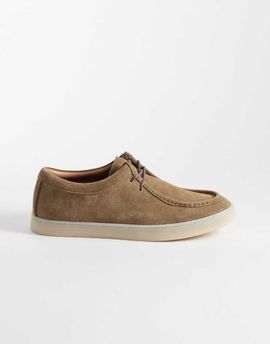 Mango Mango real leather lace up shoes in tan-Brown