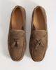 Mango Mango real suede driver shoes in tan-Brown - 2