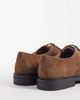 Mango Mango real suede lace up brogues in brown - 4