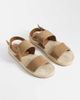 Mango Mango real suede sandals in brown - 3