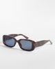 Mango Mango rectangular frame sunglasses in brown - 1