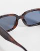 Mango Mango rectangular frame sunglasses in brown - 2