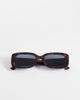 Mango Mango rectangular frame sunglasses in brown - 3