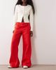 Mango Mango relaxed jeans in red - 1