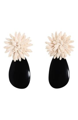 MANGO MANGO Resin Flower Drop Earrings