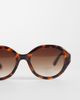 Mango Mango retro round frame sunglasses in tortoise shell-Brown - 2