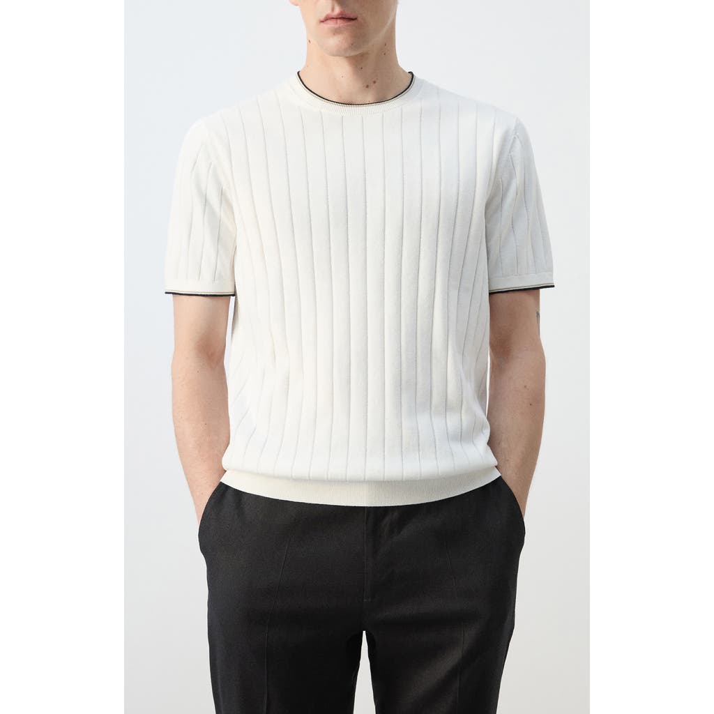 MANGO MANGO Rib Crewneck Shirt