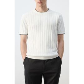 MANGO MANGO Rib Crewneck Shirt