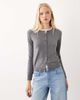Mango Mango round neck cardigan in gray - 1