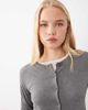 Mango Mango round neck cardigan in gray - 2