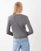 Mango Mango round neck cardigan in gray - 3