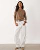 Mango Mango round neck lightweight sweater in light brown - 3