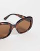 Mango Mango round oversized sunglasses in brown - 2