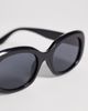 Mango Mango round sunglasses in black - 2