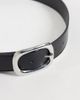 Mango Mango rounded buckle belt in belt-Black - 3