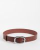 Mango Mango rounded buckle belt in brown - 1