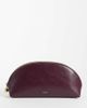 Mango Mango rounded cosmetic bag in burgundy-Red - 1