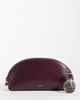Mango Mango rounded cosmetic bag in burgundy-Red - 2